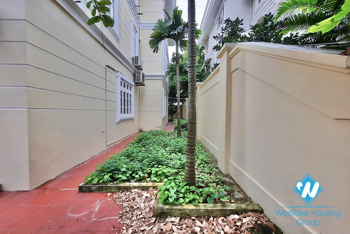 Large airy house for lease in Ciputra compound, Tay Ho, Hanoi- semi furnished.